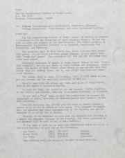 Gay Coordinating Society of Berks County, Reading (GCS Berks) Speakers Bureau Memo - circa 1976  