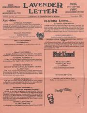 Lavender Letter (Harrisburg, PA) - November 2005