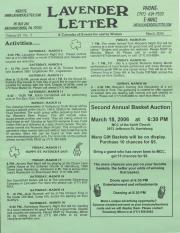 Lavender Letter (Harrisburg, PA) - March 2006