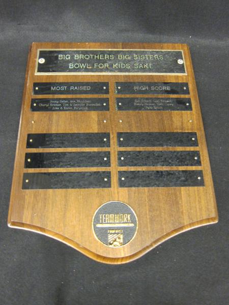 Big Brothers, Big Sisters Plaque