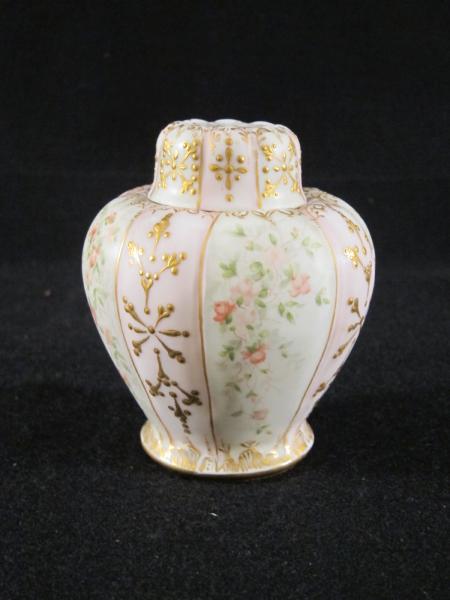 Pink and Green Vase with Cap, c.1890