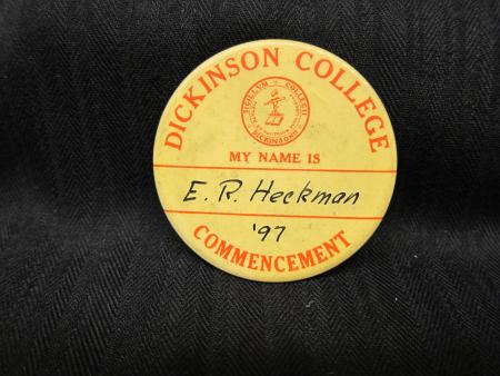 Commencement button, 1897