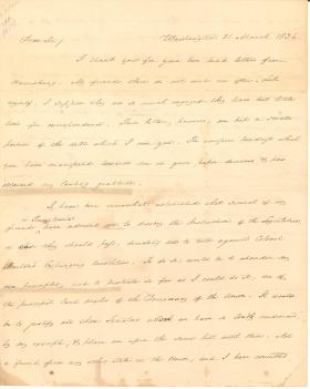 Letter from James Buchanan to V. Best