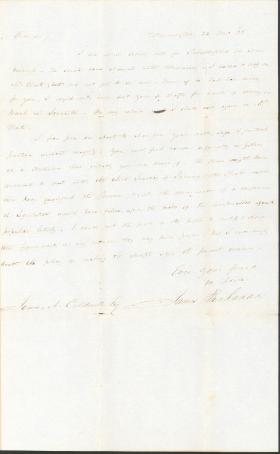 Letter from James Buchanan to James A. Caldwell