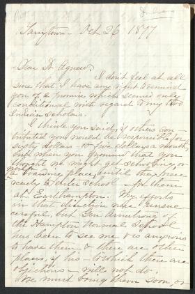 Letter from Amy A. Carothers to Cornelius R. Agnew
