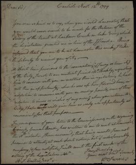 Letter from William Irvine to Alexander Dallas