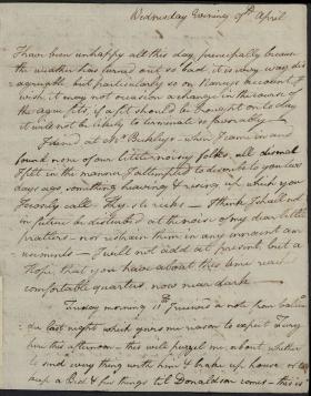 Letter from William Irvine to Ann Irvine Letter from William Irvine to Ann Irvine