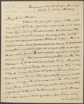 Letter from Roger B. Taney to Phoebe Campbell