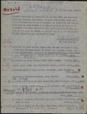 Consignment between Allen Tanner and Brentano’s of New York City