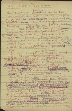 Tchelitchew and Neo-Romantics by Allen Tanner