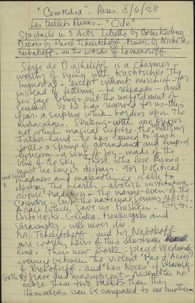 "Les Ballet Russes-'Ode'" by Allen Tanner