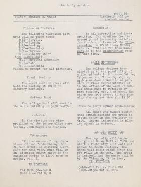 The Daily Senator (Fall 1961)