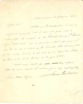 Letter from James Buchanan to Samuel Hood