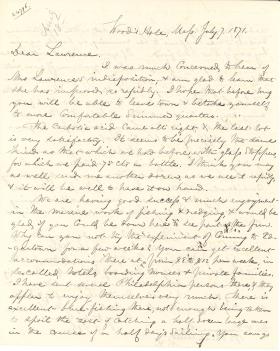 Letters from Spencer Baird to George Lawrence (Jul. - Sept. 1871)