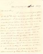 Letter from James Buchanan to Charles Wentz