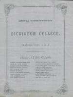 1849 Commencement Program