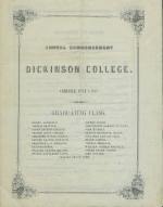 1852 Commencement Program