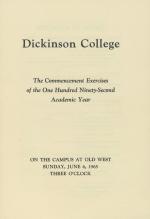 1965 Commencement Program