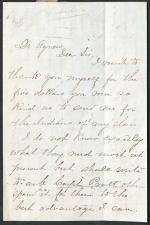 Letter from Amy A. Carothers to Cornelius R. Agnew