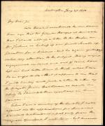 Letter from Roger B. Taney to Unknown Recipient