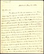 Letter from Roger B. Taney to Richard Coxe