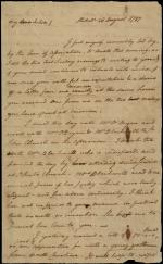 Letter from Benjamin Rush to Julia Stockton Rush