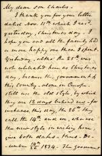 Letter from William Wilkins to Charles Wilkins