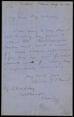 Letter from Spencer Baird to Josiah Whitney