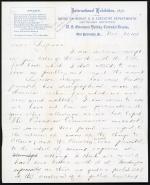 Letter from Spencer Baird to Robert Bell