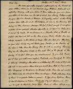 Letter from Charles Nisbet to Alexander Nisbet