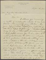 Letter from Montgomery Sellers to Augustine Birrell