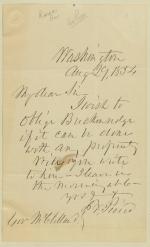 Letter from Franklin Pierce to Robert McClelland