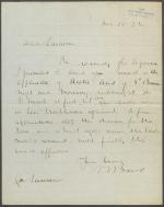 Letter from Spencer Baird to George Lawrence