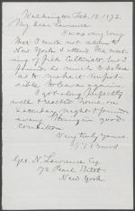 Letter from Spencer Baird to George Lawrence