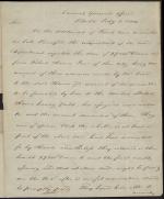 Letter from Callender Irvine to Alexander Dallas