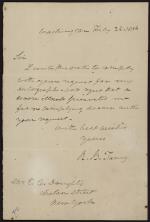 Letter from Roger B. Taney to E. C. Doughty