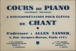 Cours de Piano advertisement