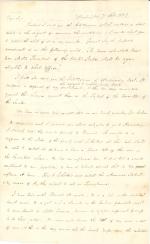 Letter from James Buchanan to Unknown Recipient