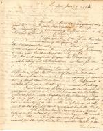 Letter from William Bingham to Benjamin Rush