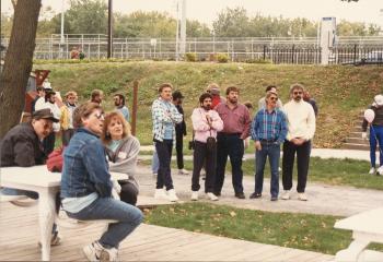 Harrisburg AIDSWalk Attendees Gathered Together - 1988-1990