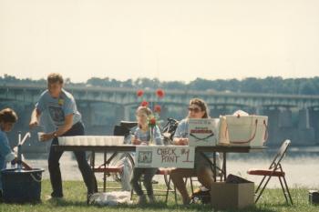 Harrisburg AIDSWalk Check Point #1 - 1992