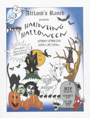 Altland's Ranch "Haunting Halloween" Poster - October 30, circa 2000