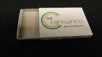 The Cartwheel Night Club & Restaurant Matchbook