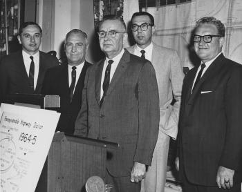 Richard Schlegel at the Pennsylvania Highway Information Association dinner - March 11, 1964