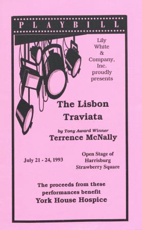 "The Lisbon Traviata" Lilybill - July 21 to 24, 1993