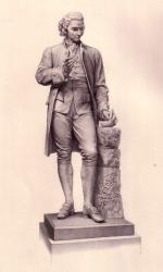 Engraving of Joseph Priestley statue, 1877