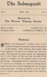 The Salmagundi, 1904