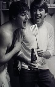 Two students sing, c.1983