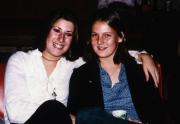 Two friends pose for the camera, c.1983