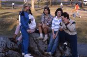 Students on Morgan field, c.1984